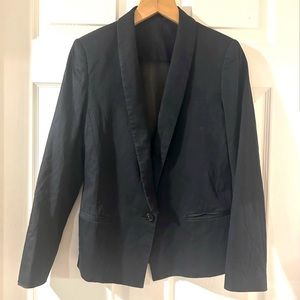 sleek all saints gothic sheer back italian unique statement blazer